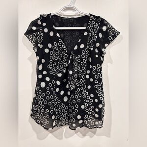 Gerry Weber Black and White Circle Print Blouse